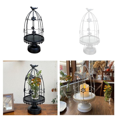 Bougeoir forme cage à - en,