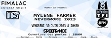 1 Place concert Mylène Farmer  Nevermore Vendredi 27 Septembre 2024
