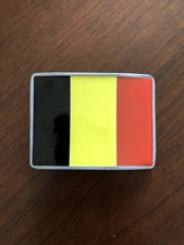 Belgium Flag Dutch Brussels Drapeau Belgique Metal Unisex Men’s Belt Buckle
