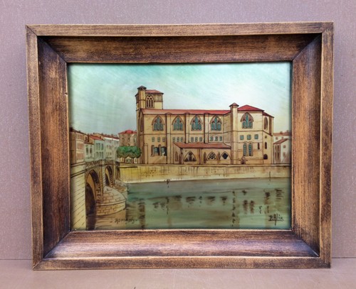 Ancien tableau peinture sous