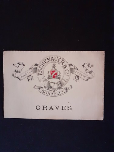 Etiquette ancienne vin graves - ancienne,