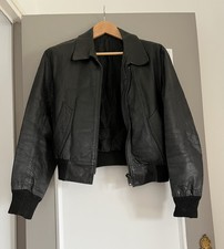 Blouson en cuir noir homme