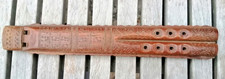 ancienne double flûte en bois sculpté