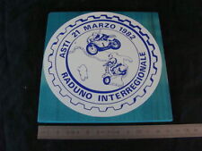 PLATE PLATE PLATE Vespa Moto Club Asti Interregional Meeting 1982