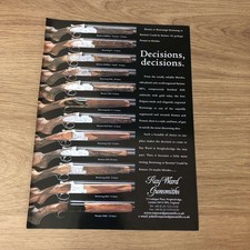 GUNS20 MAGAZINE ADVERT 12X9 RAY WARD GUNSMITHS: PERAZZI MX8