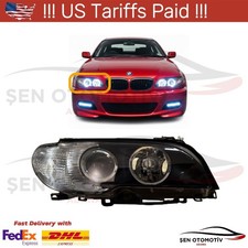Phares pour BMW Série E46 Coupé 3 Projecteur Angel Eyes H7 Droit 2003-2005
