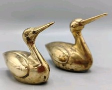🍀02 canards en laiton, à
