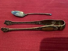 LOT OF 1 OLD SUGAR CLAMP 1 Punch + 1 SMALL SPOON 2 Punch