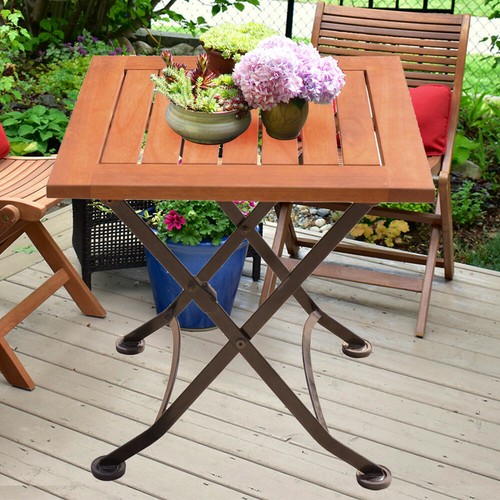Table pliable acier bistrot - pliable,