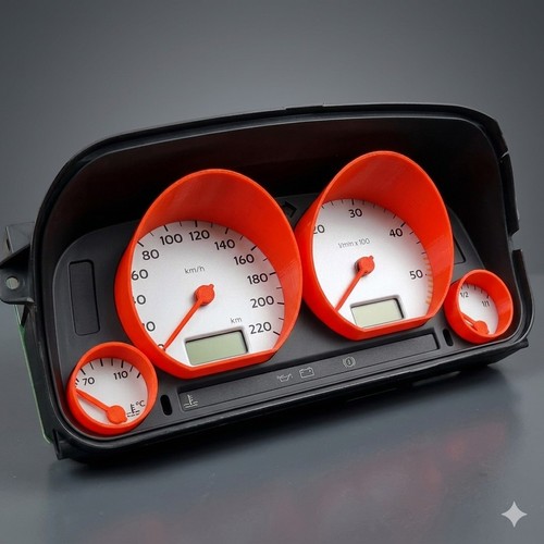 Kit anneaux compteur - compteur, rouge