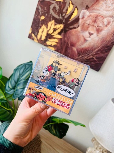 Cube diorama gaston lagaffe - 3d,