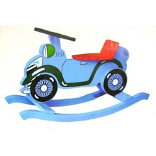 Jouet auto à bascule en bois