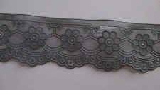 dentelle PLASTIQUE grise 1 mètre / 5 cm