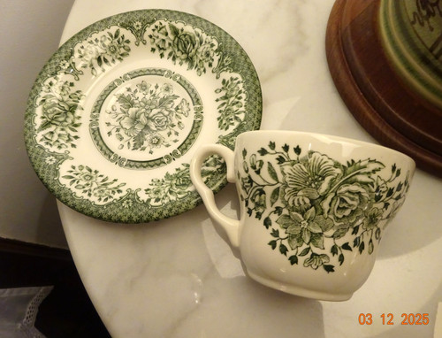 Tasse soucoupe ironstone - et, "ironstone"
