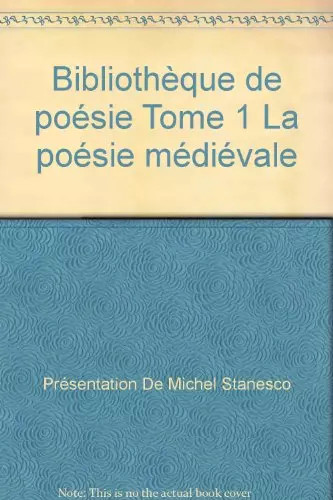 Bibliothèque poésie tome - de,