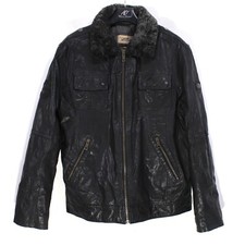 Veste en cuir homme CAMEL