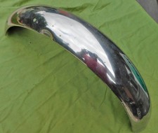 TRIUMPH MOTORCYCLE FRONT FENDER MUDGUARD 1960s BONNEVILLE TR6 STAINLESS UNIT