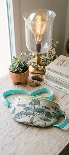 Sac banane motif palmier - ,
