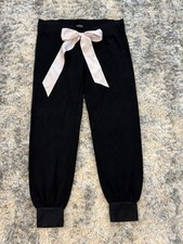 Bebe women’s jogger style pants logo drawstring black size M lounge comfy casual