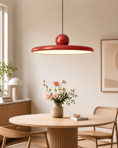 Suspension rouge moderne