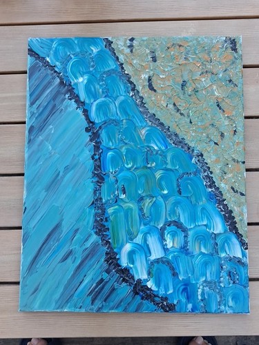 Peinture abstraite sur toile