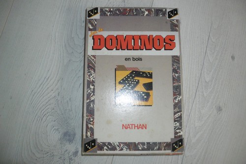 Jeu dominos bois - jeu, en