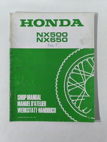 Honda nx500 nx650 - nx650, 1989