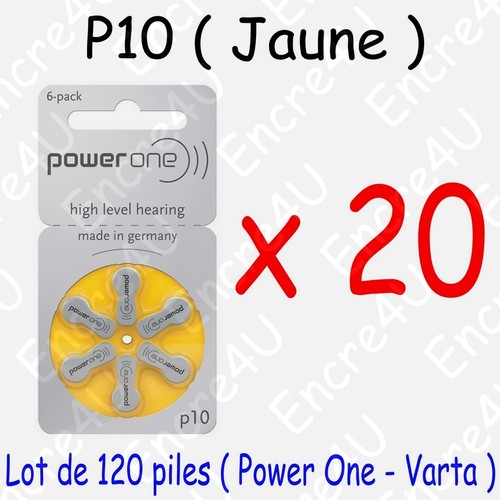 120 piles auditives jaune - auditives,
