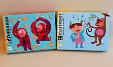 Lot of 2 DJECO Games: Bananas (Strategy) and Pouet Pouet (Mimes) - Perfect Condition
