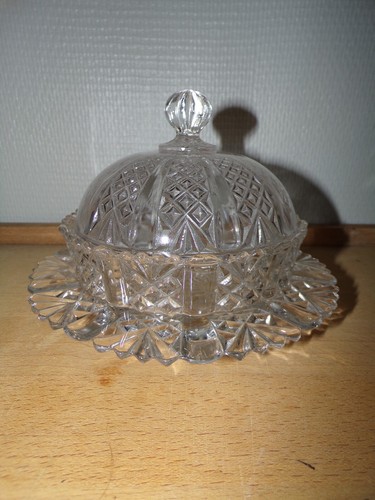 Beurrier sucrier cristal val - sucrier,