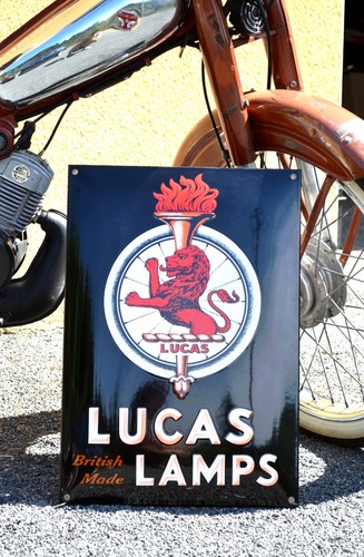 Plaque émaillée lucas lamps - lucas,