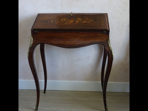 Bureau pente marqueterie - de, en