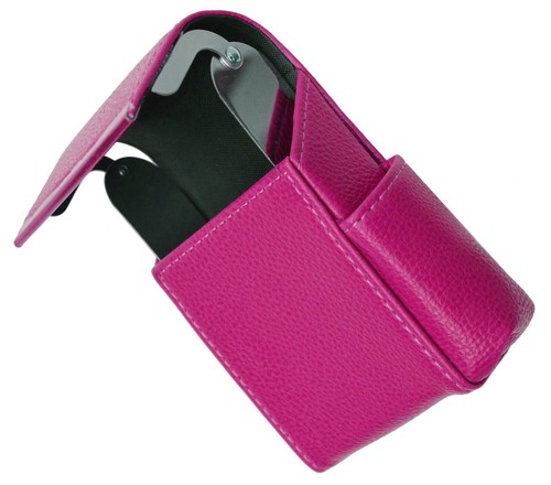 Rose vif cigarette cuir - cigarette, Étui