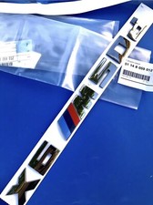 LOGO Badge BMW X6 M50d GRIS ANTHRACITE 51148059012 E71 F16 G01 X6M ORIGINAL Neuf