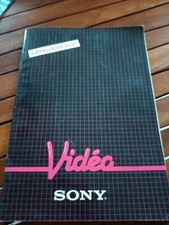 1982 SONY VIDEO CATALOG VIDEO VCR VIDEO CASSETTE RECEIVER VHS