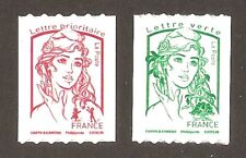 2016 Autoadhésifs n° 1256 et 1257 Roulettes Marianne de CIAPPA Neufs** LUXE