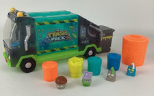 The Trash Pack Gross Ghosts Garbage Ghost Truck Vehicle with Trashies Cans Lot