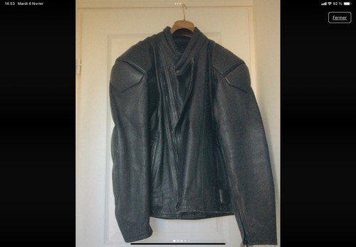Blouson cuir moto - homme, akaso
