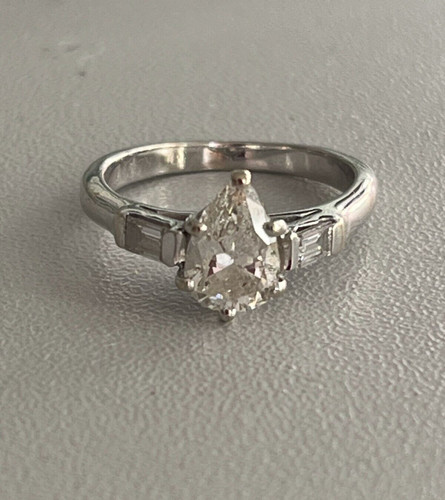 5341 bague gris diamant - bague, or
