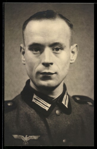 Carte photo soldat des heeres - photo,
