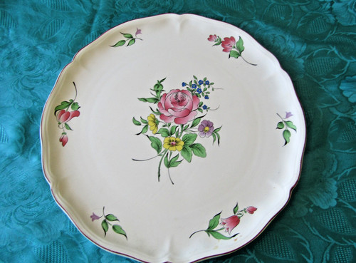 Gand plat tarte faïence - a, en