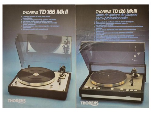 Brochures platine thorens td - thorens,,