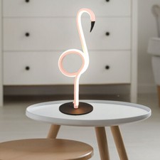 Lampe De Table De Nuit Lampe D'Appoint Opale Salon LED Flamant Rose