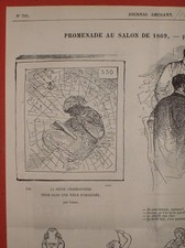 PJAM 0701 de 1869 CARICATURE de la Peinture de COROT