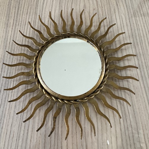 Ancien petit miroir soleil - ancien,