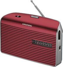 Grundig Music 60 Empfangsstarkes Radio Dans Moderne Design Rouge/Argent
