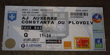 ticket )) AJA AUXERRE V CONTANT ou PLOVDIV -  UEFA INTERTOTO CUP 2006