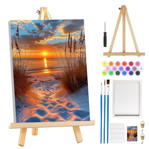 Paysage peinture numero enfant - paysage,