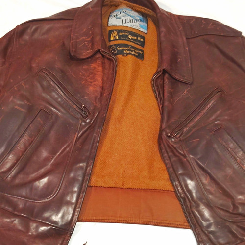 Aero leathers brown horsehide - leathers,