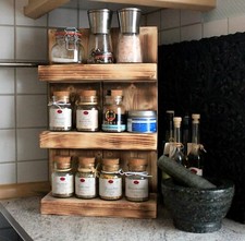 Étagère à Épices en Bois -